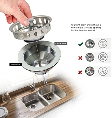 Highcraft 97343 Kitchen Sink Basket Strainer Replacement - Image 5
