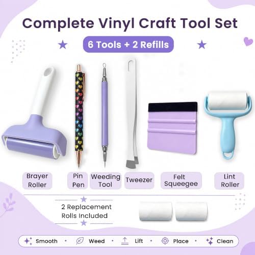 MADEQUIP Vinyl Craft Tool Kit 6 PCS - Image 2