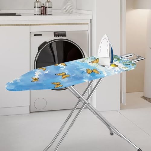 Butterfly Daisy Pattern Ironing Board Cover Soft Ironing Board Cover, Non Stick - Image 2
