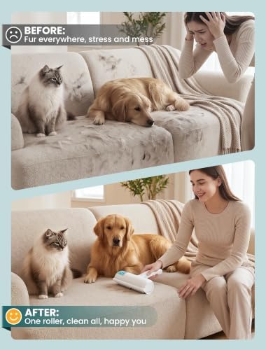 DELOMO Pet Hair Remover Roller, Reusable Lint Roller - Image 3
