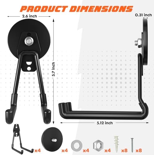 Heavy-Duty Storage Magnetic Hooks，No Need - Image 5