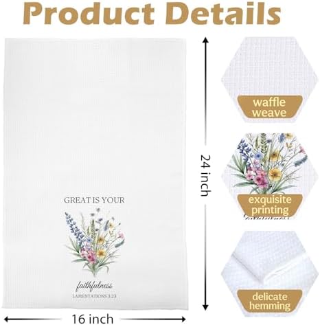 Floral Christian Kitchen Towels - Image 5
