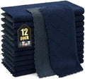 Homaxy 12 Pack Super Soft Dish Cloths, Dark Grey & Navy Blue by Homaxy