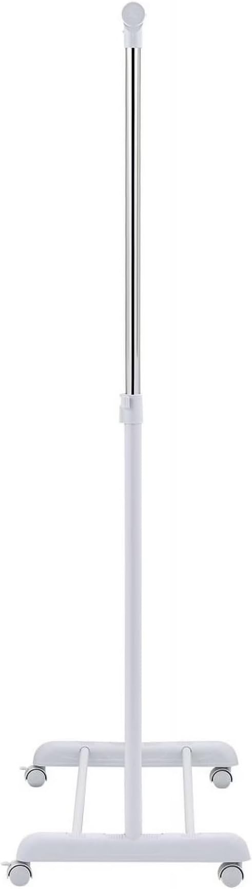 Adjustable Rolling Garment Rack 84-121cm Wide, Chrome White - Image 5