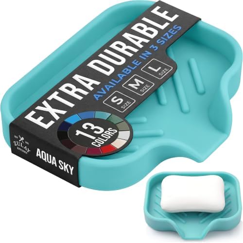 Zulay Kitchen Small Silicone Sponge Holder – Space-Saving Sink Organizer Tray by ZulayKitchen