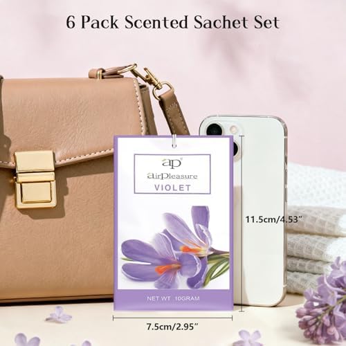 Violet Scented Sachets Bag 6 Pack - Image 2