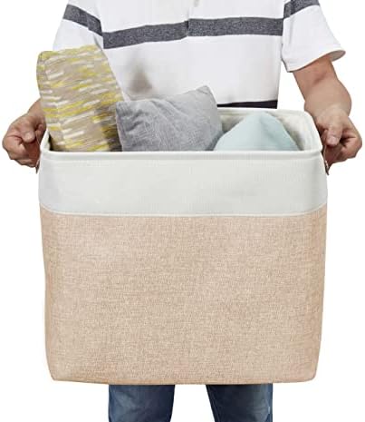 DECOMOMO Extra Large Storage Baskets, 54.5L Fabric Storage Bins 3 Pack - Image 4