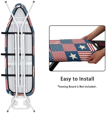 Stars and Stripes Ironing Board Cover Iron Board Cover Non Slip Thick Home - Image 4