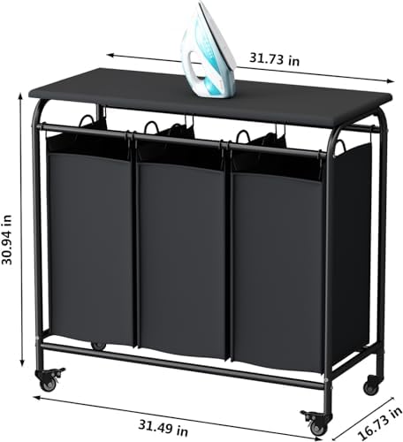 LINZINAR 3-Bag Laundry Hamper - Image 5