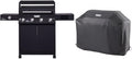 Monument Grills Denali 425 4-Burner Liquid Propane Gas Smart bbq Grill Stainless Steel with BBQ Cover (2 items)