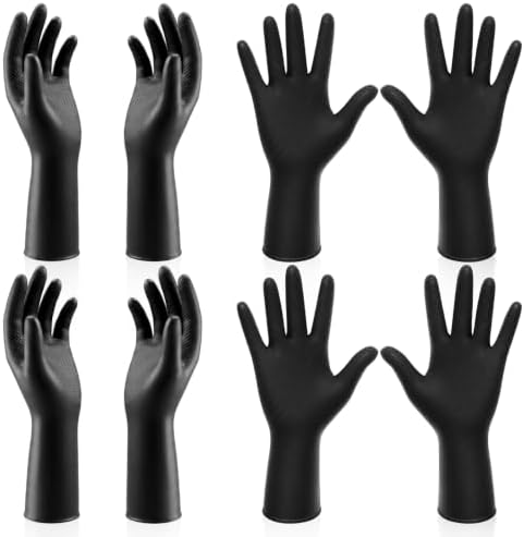 4 Pairs Hair Dye Gloves, Rubber Gloves by Unknown