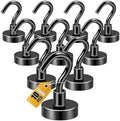 DIYMAG Magnetic Hooks, Strong Magents 10 Pack 50lbs by DIYMAG