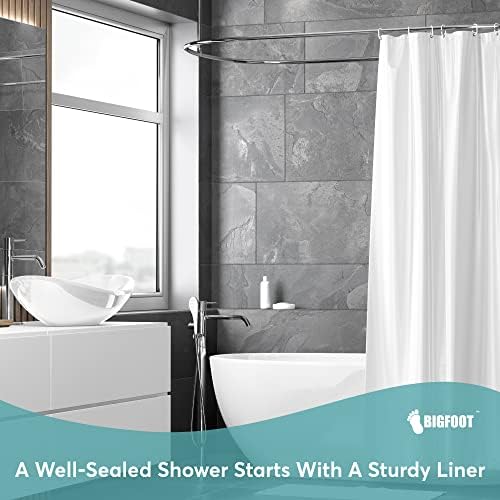 BigFoot Shower Curtain – 36 x 72 PEVA Premium Shower Curtain - Image 2