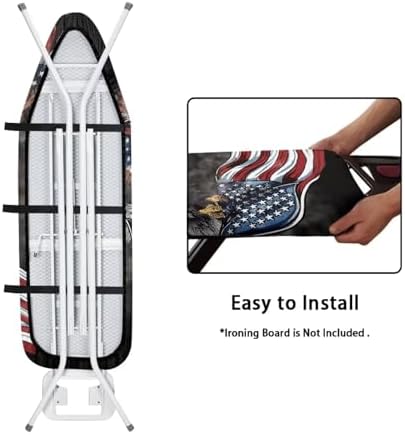 GLENLCWE American Flag Bold Eagle Ironing Board Cover, Patriotic Thick Ironing - Image 4
