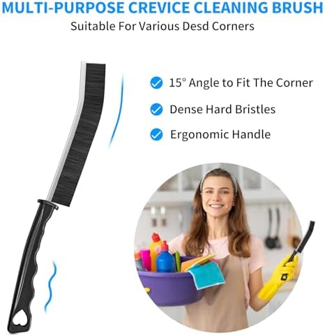 4TH Multi-Purpose Hard Bristle Crevice Cleaning Brush -Deep Reach Gap Cleaning - Image 2