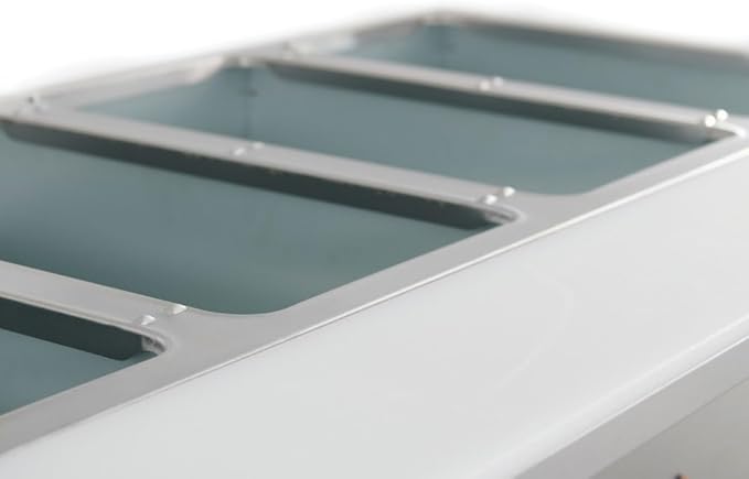 Kratos Commercial Electric Steam Table, 4 Well Stationary Hot Food Table, NSF Certified Food Warmer, 240V, 3000W (28W-112)