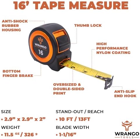 Wrango Tools Tape Measure 16 FT - Image 6