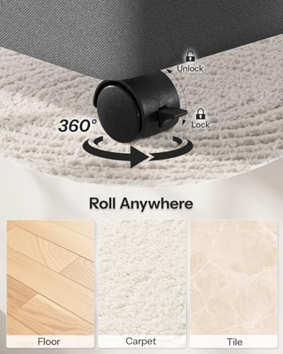Double Laundry Basket with Wheels and Lid, 150L Clothes Hampers - Image 3