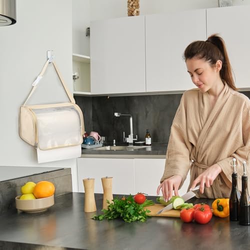 Kitchen Paper Towel Holder, Hanging Paper Towel Dispenser - Image 2