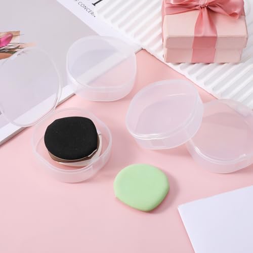 QfwdfcTrenz 4Pcs Plastic Cotton Square Holder Cosmetic Cotton Pads Holder - Image 5