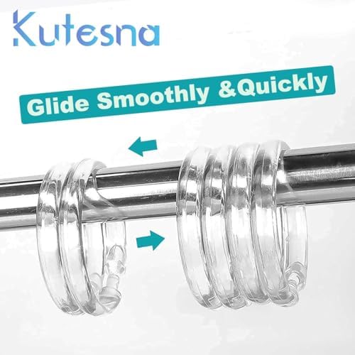 Kutesna 48PCS Shower Curtain Hooks - Image 4