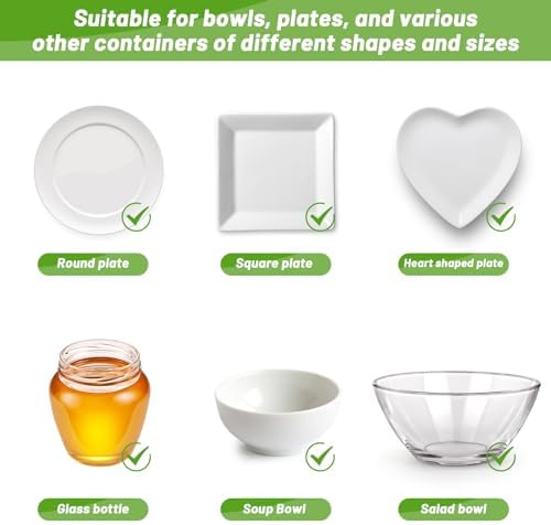 300Pcs Reusable Elastic Food Bowl Storage Covers, Sublaga Bowl Covers, Dish - Image 4