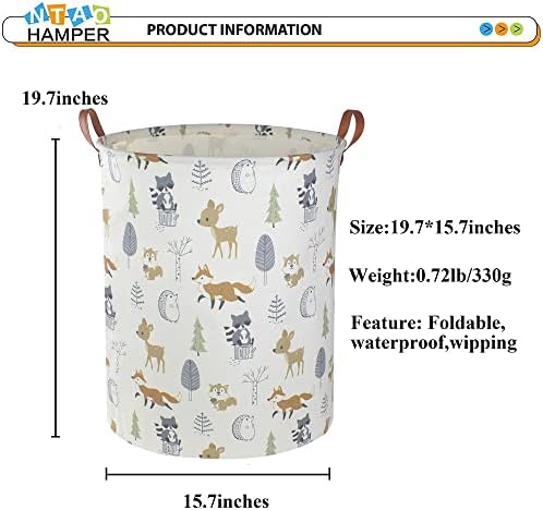 NTAOHAMPER Laundry Hamper, Laundry Basket, Waterproof Storage Bin - Image 5