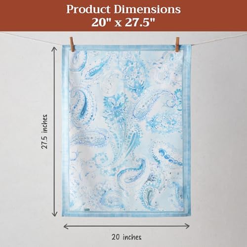 Maison d' Hermine Kitchen Towels Set of 3 100% Combed Cotton 27.50"x20" - Image 5