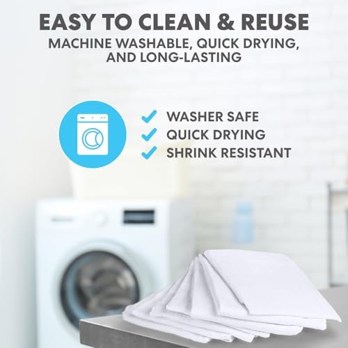 Simpli-Magic Flour Sack Kitchen Towels 24"x24" – 100% Cotton, High Absorbent - Image 6