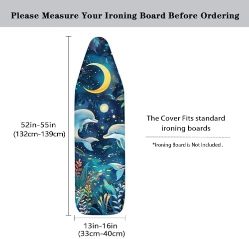 Dolphin Ironing Board Cover and Pad, Stain Resistant and Scorch, Smooth Iron - Image 5