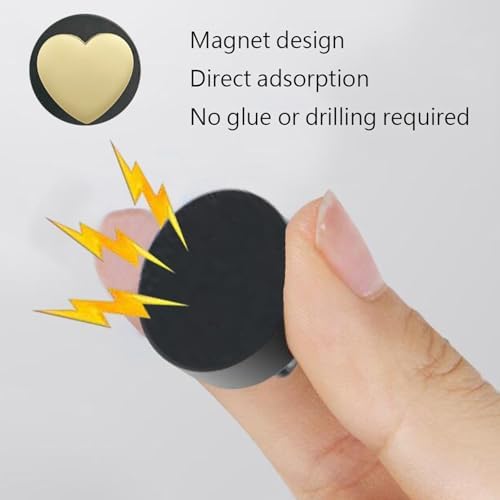 4pcs Heart Coat Hook, Magnetic Hooks Heavy Duty - Image 7