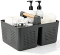 JiatuA Portable Shower Caddy Basket Plastic Caddy Organizer Large Dark Grey by JiatuA
