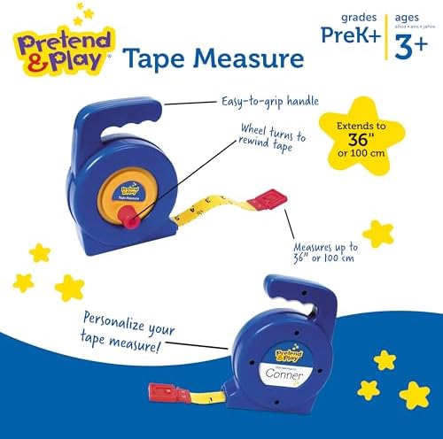 Learning Resources Pretend Play 3" Long Tape Measure - Image 6