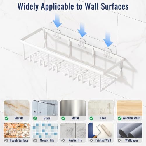 8 Pack Adhesive Rustproof Shower Caddy - Image 7