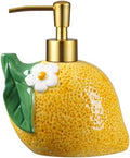 RQYIXI 17 OZ Lemon Ceramic Soap Dispenser by RQYIXI