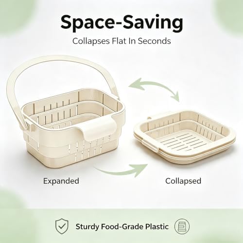 Foldable Hanging Sink Drain Basket, Stretchable Kitchen Colander - Image 4