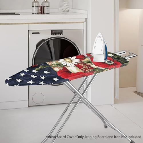 American Flag Poppy Iron Board Cover Stain Resistant Ironing Board Replacement - Image 2