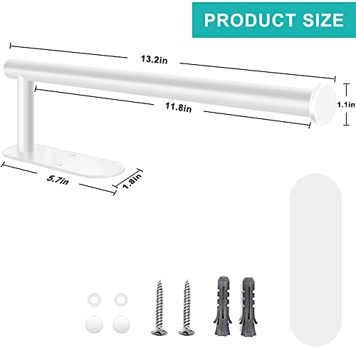 MGahyi White Paper Towel Holder Under Cabinet Wall Mount - Image 2