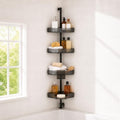 Corner Shower Caddy, Adjustable 4-Tier Rustproof Bathroom Organizer Shelves by HUADUOBEAUTY