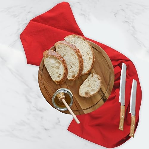 Urban Villa Kitchen Towels Cotton Dish Towels 27”x27” Red - Image 4