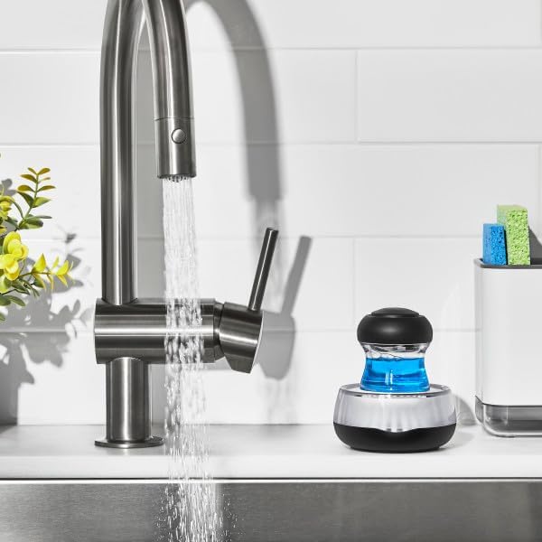 OXO Good Grips Soap Dispensing Palm Brush Storage Set | Dish Scrub and Stand - Image 7