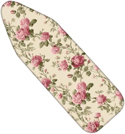Nuxovilar Vintage Rose Cotton Ironing Board Cover 15x54 Fabric by Nuxovilar