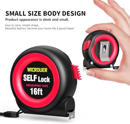 Tape Measure 16FT, Self-Locking, Imperial Metric Scale, High Precision - Image 4