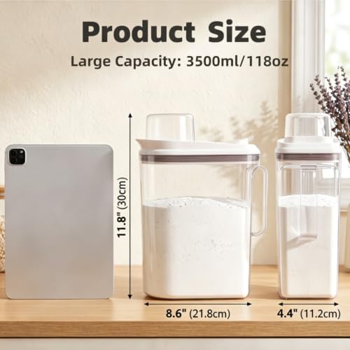 Covzoe Laundry Detergent Dispenser, 118 Oz Liquid Laundry Soap Container - Image 2