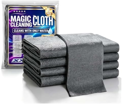 5 Pack XXL Genie Cloth Magic Cloth, Genie Magic Cleaning Cloths by Goodqualityforyou