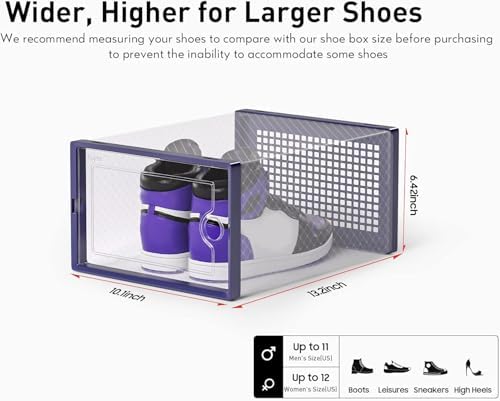 Kuject X-Large Shoe Storage Boxes 12 Pack - Image 2
