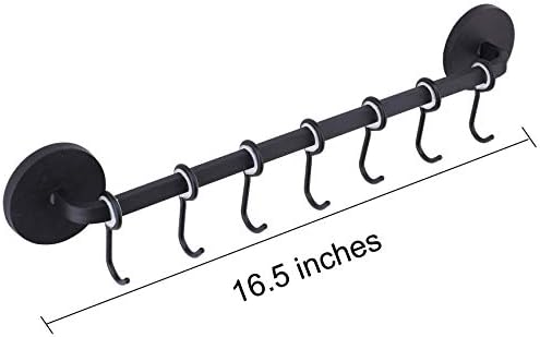 Magnetic Utensil Holder, 7-Hook Metal Rack - Image 3