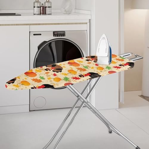 Ironing Board Cover with Elastic Edge Thanksgiving Turkey Pumpkin Table Top - Image 2