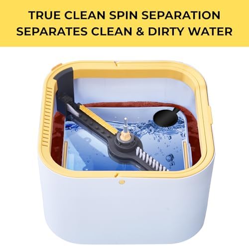 True & Tidy TrueClean Spin Mop 2.0 w/Detachable Bucket & Foldable Mop Head - Image 2