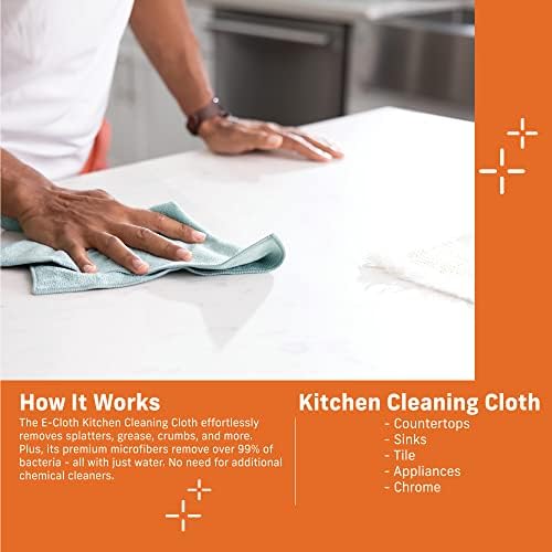 E-Cloth Kitchen Microfiber Cleaning Cloths, Single Pack - Image 2
